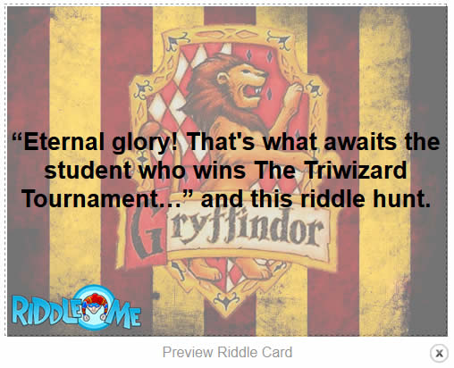 Harry Potter Riddle Scavenger Hunt